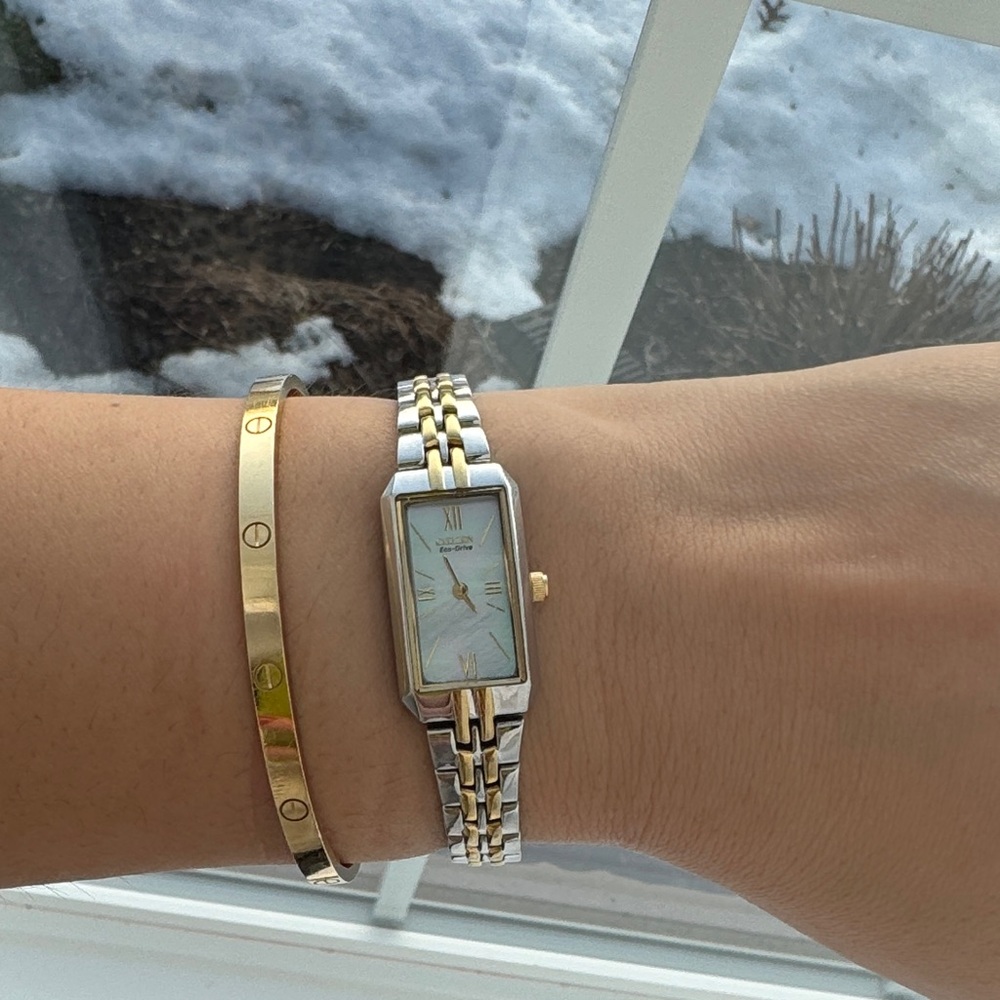 Citizen Two-Tone Silver and Gold Women's Watch - Picture 6 of 7